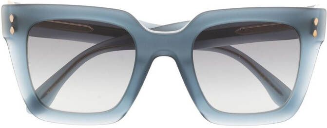 Isabel Marant Eyewear Zonnebril met vierkant montuur Blauw