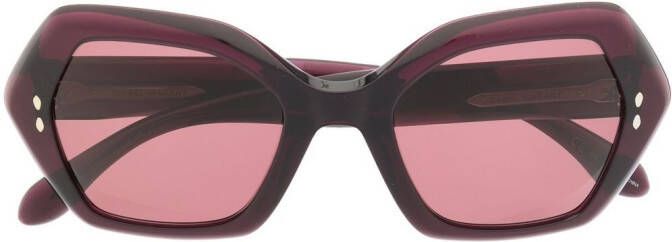 Isabel Marant Eyewear Zonnebril met vierkant montuur Rood