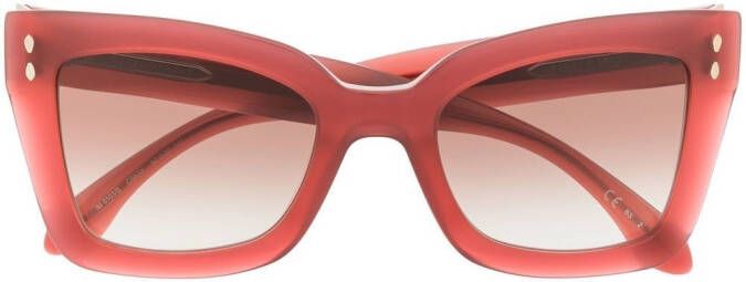 Isabel Marant Eyewear Zonnebril met vierkant montuur Rood