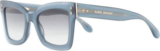 Isabel Marant Eyewear Zonnebril met vierkant montuur Blauw