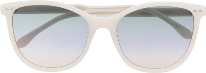 Isabel Marant Eyewear Zonnebril met rond montuur Wit