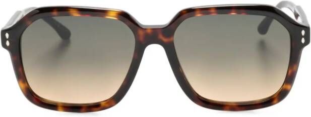 Isabel Marant Eyewear Zonnebril met schildpadschild-design Bruin