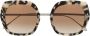 Isabel Marant Eyewear Zonnebril met schildpadschild design Bruin - Thumbnail 1