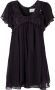 ISABEL MARANT Mini-jurk met bloemenkant Zwart - Thumbnail 1