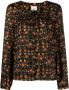 ISABEL MARANT Prian blouse met bloemenprint Zwart - Thumbnail 1