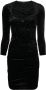 ISABEL MARANT Fluwelen mini-jurk Zwart - Thumbnail 1