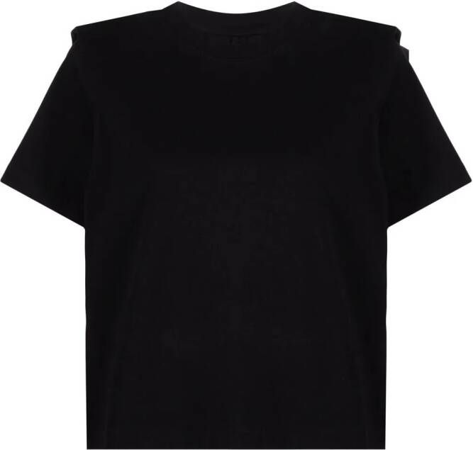 ISABEL MARANT Geplooid T-shirt Zwart