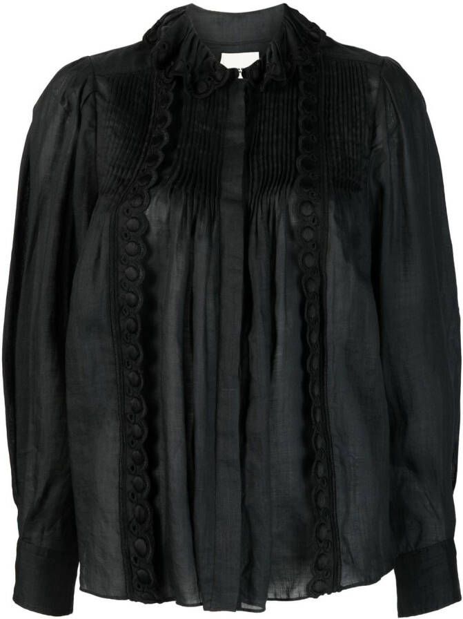 ISABEL MARANT Gesmockte blouse Zwart