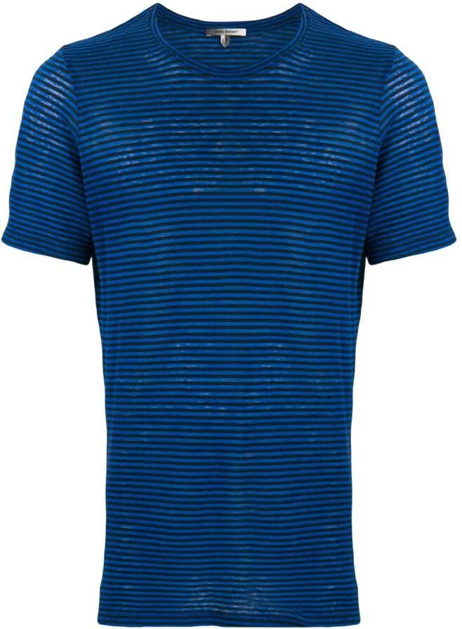 MARANT Gestreept T-shirt Blauw
