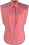 ISABEL MARANT Gestreepte blouse Rood - Thumbnail 1