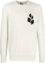 MARANT Evans logo-intarsia trui Grijs - Thumbnail 1