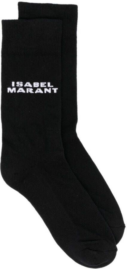 ISABEL MARANT Intarsia sokken Zwart