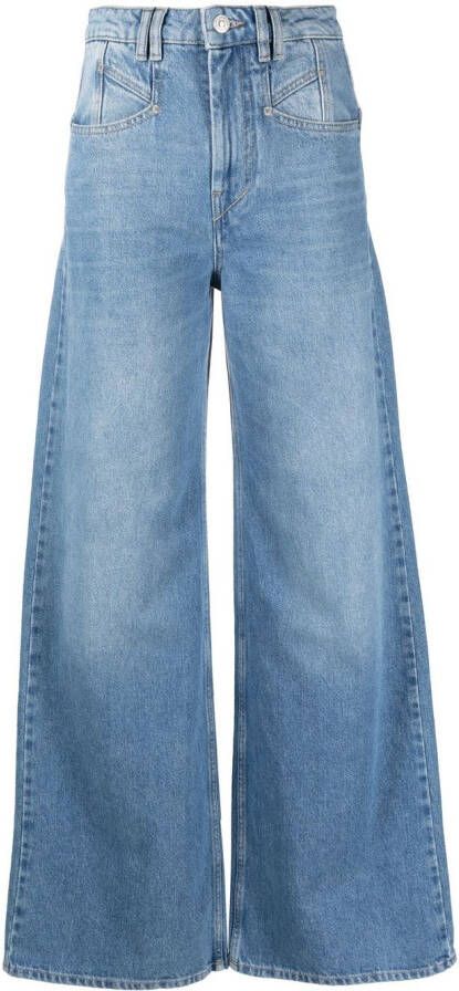 ISABEL MARANT Jeans met wijde pijpen Blauw