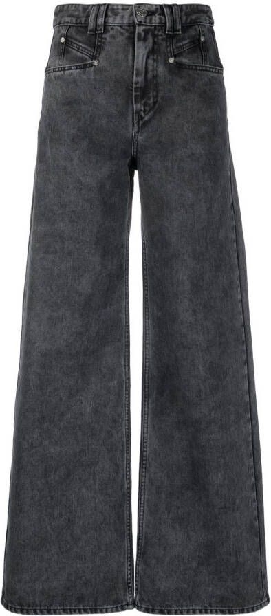 ISABEL MARANT Jeans met wijde pijpen Grijs