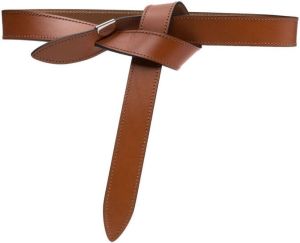 Isabel Marant leather knot belt Beige