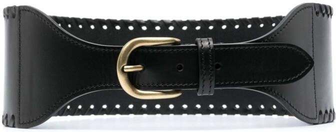 ISABEL MARANT Leren riem Zwart