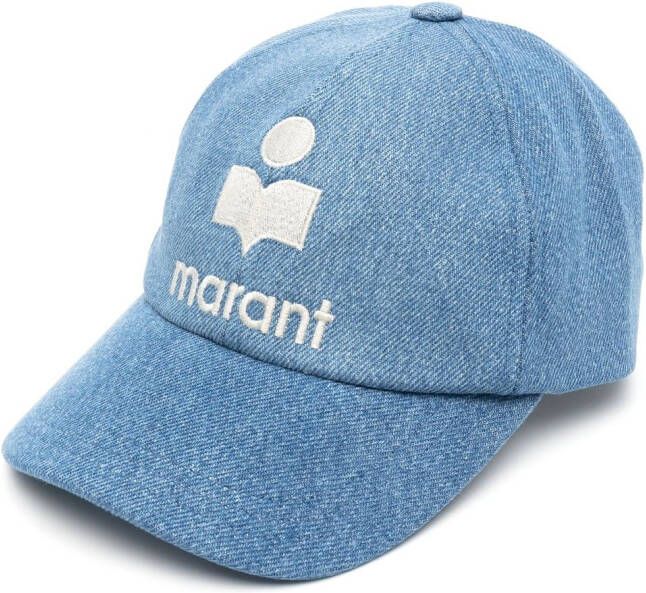 ISABEL MARANT Pet met geborduurd logo Blauw