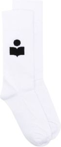 Isabel Marant logo-print socks Wit