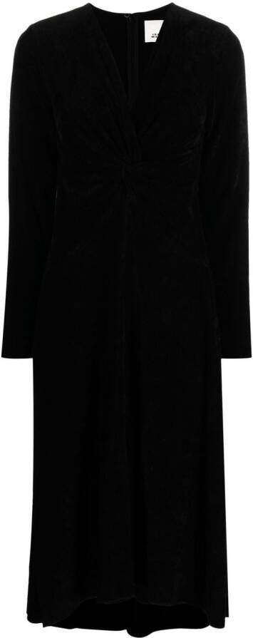 ISABEL MARANT Midi-jurk met lange mouwen Zwart