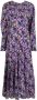 ISABEL MARANT Maxi-jurk met bloemenprint Paars - Thumbnail 1