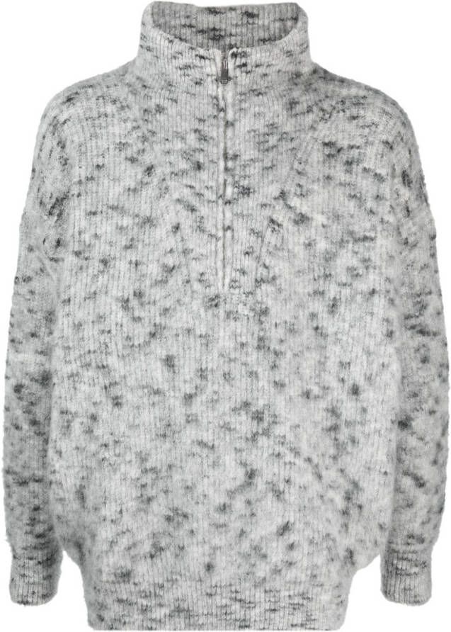 MARANT Sweater met mélange-effect Wit