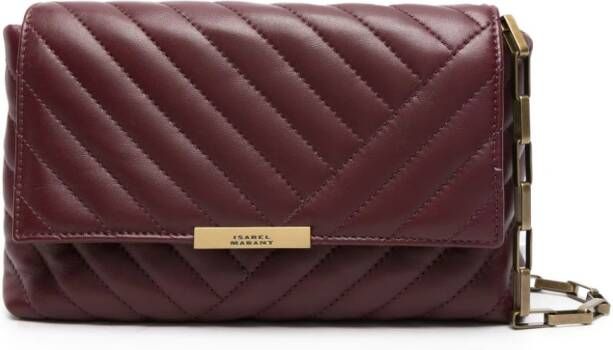 ISABEL MARANT Merine gewatteerde schoudertas Rood