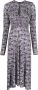 ISABEL MARANT Midi-jurk met bloemenprint Grijs - Thumbnail 1