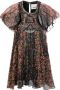 ISABEL MARANT Mini-jurk met bloemenprint Zwart - Thumbnail 1