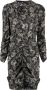 ISABEL MARANT Mini-jurk met paisley-print Zwart - Thumbnail 1