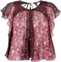 ISABEL MARANT Oriane blouse met bloemenprint Roze - Thumbnail 1