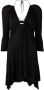 ISABEL MARANT Mini-jurk met halternek Zwart - Thumbnail 1