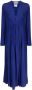 ISABEL MARANT Midi-jurk met ruches Blauw - Thumbnail 1