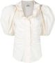 ISABEL MARANT Catalia blouse met pofmouwen Beige - Thumbnail 1