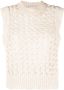 ISABEL MARANT Faye semi-doorzichtige top Beige - Thumbnail 1