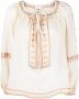 ISABEL MARANT Clive blouse met pailletten Beige - Thumbnail 1