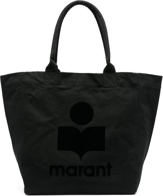 ISABEL MARANT Shopper met logoprint Zwart