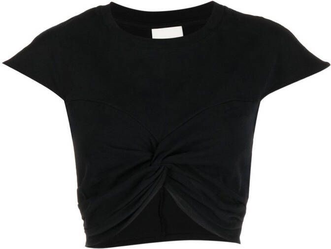 ISABEL MARANT Cropped T-shirt Zwart
