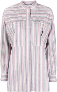 Isabel Marant stripe-print shirt Roze