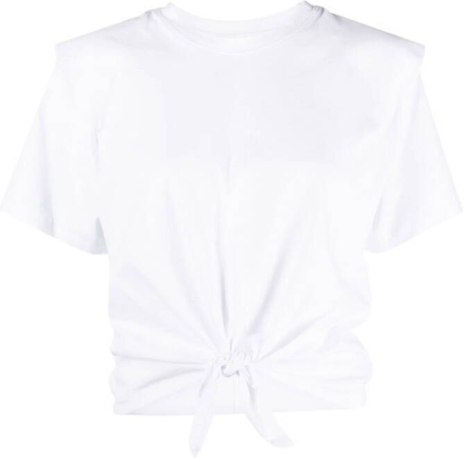 ISABEL MARANT T-shirt met gestrikte taille Wit
