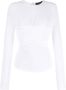 ISABEL MARANT Top met gesmockt detail Wit - Thumbnail 1