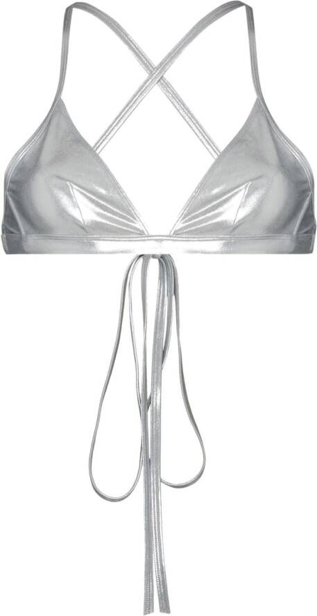 ISABEL MARANT Triangel bikinitop Zilver