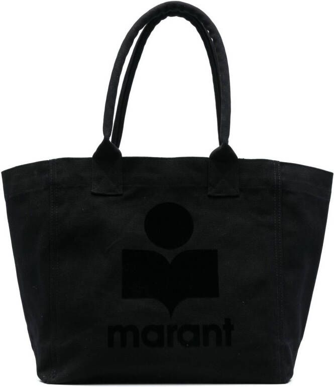 ISABEL MARANT Yenki shopper met logo Zwart