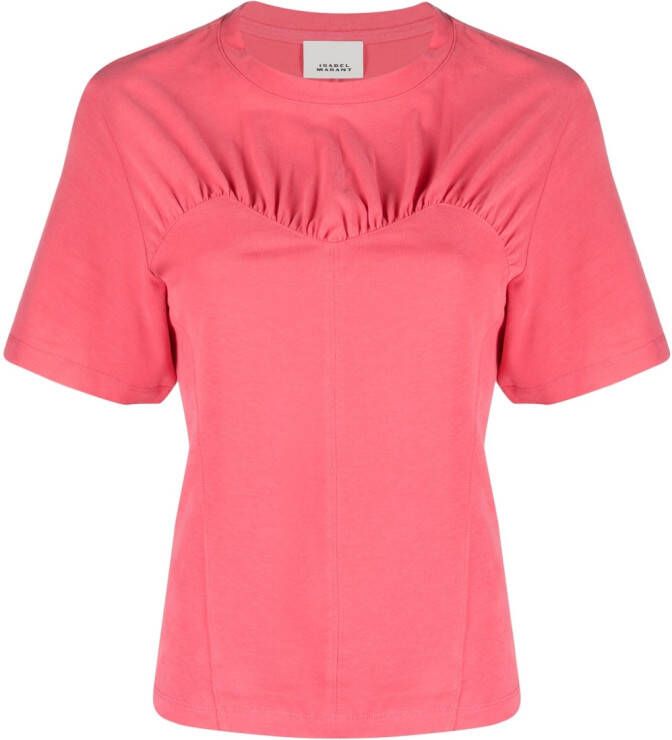 ISABEL MARANT T-shirt van biologisch katoen Roze