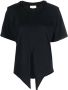 ISABEL MARANT T-shirt met gestrikte taille Zwart - Thumbnail 1