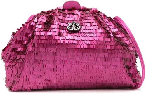 Isla Clutch met pailletten Roze
