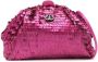 Isla Clutch met pailletten Roze - Thumbnail 1