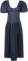 Isolda Geplooide jurk Blauw - Thumbnail 1