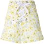 Isolda Shorts met bloemenprint Geel - Thumbnail 1