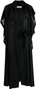 Pleats Please Issey Miyake Asymmetrische jurk Zwart