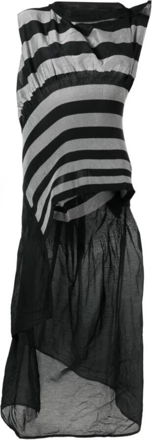 Issey Miyake Gedeconstrueerde jurk Zwart